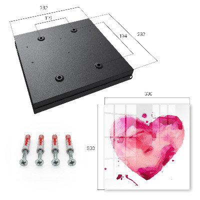 Armario para colgar llaves con diseño de corazón de amor