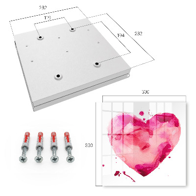 Armario para colgar llaves con diseño de corazón de amor