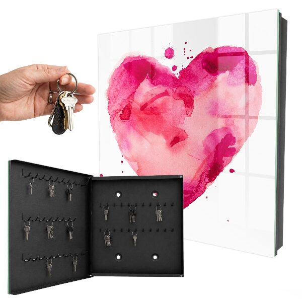 Armario para colgar llaves con diseño de corazón de amor
