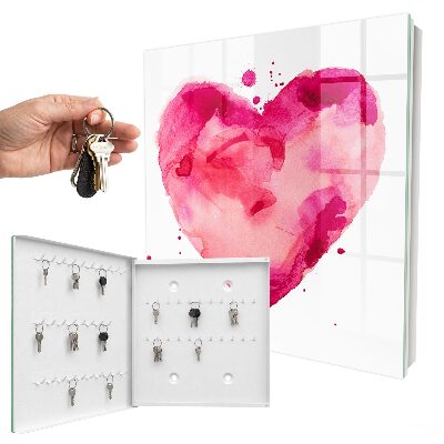 Armario para colgar llaves con diseño de corazón de amor