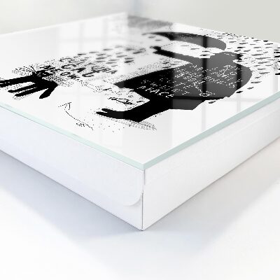 Caja para llaves en silueta negra