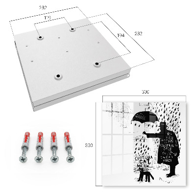 Caja para llaves en silueta negra