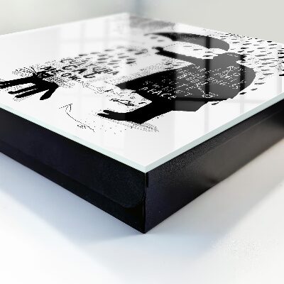 Caja para llaves en silueta negra