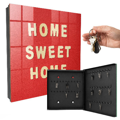 Armario para llaves con diseño de letrero Hogar dulce hogar