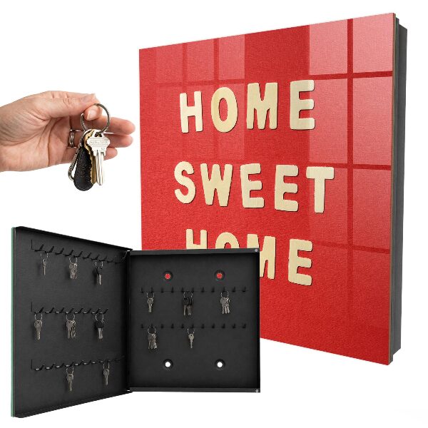 Armario para llaves con diseño de letrero Hogar dulce hogar