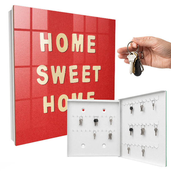 Armario para llaves con diseño de letrero Hogar dulce hogar