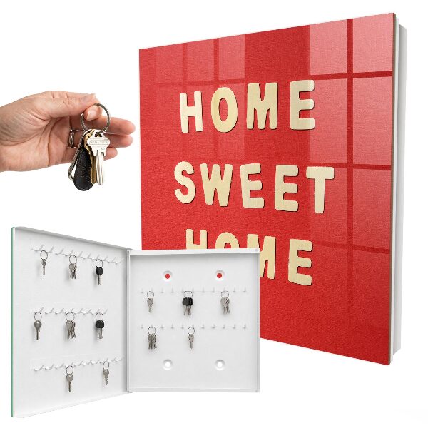 Armario para llaves con diseño de letrero Hogar dulce hogar
