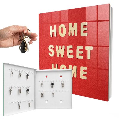 Armario para llaves con diseño de letrero Hogar dulce hogar