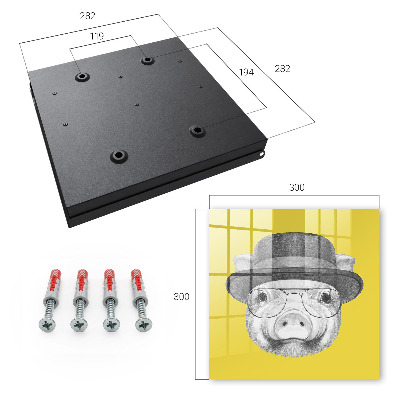 Caja para llaves diseño de cerdito feliz