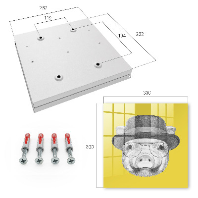 Caja para llaves diseño de cerdito feliz