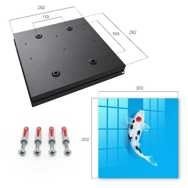 Caja para llaves con diseño de peces koi