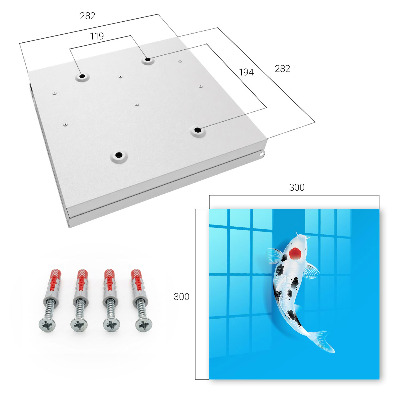 Caja para llaves con diseño de peces koi