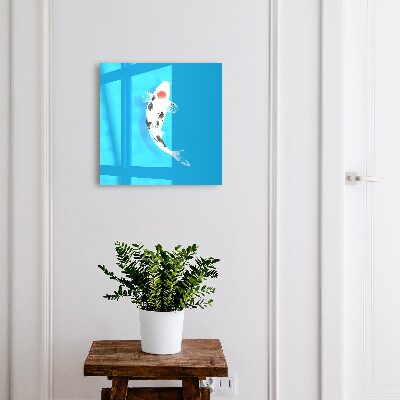 Caja para llaves con diseño de peces koi