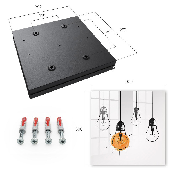Caja para llaves tipo bombilla