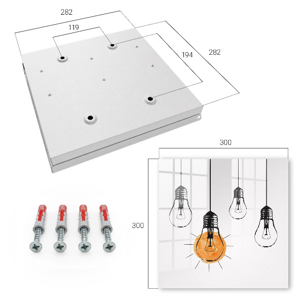Caja para llaves tipo bombilla