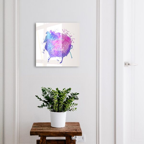Caja para llaves con diseño decorativo El universo ama la gratitud