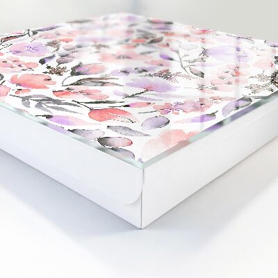 Armario para llaves con diseño de flores en tonos pastel
