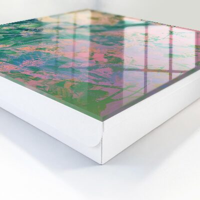 Caja para llaves con diseño de abstracción de plantas
