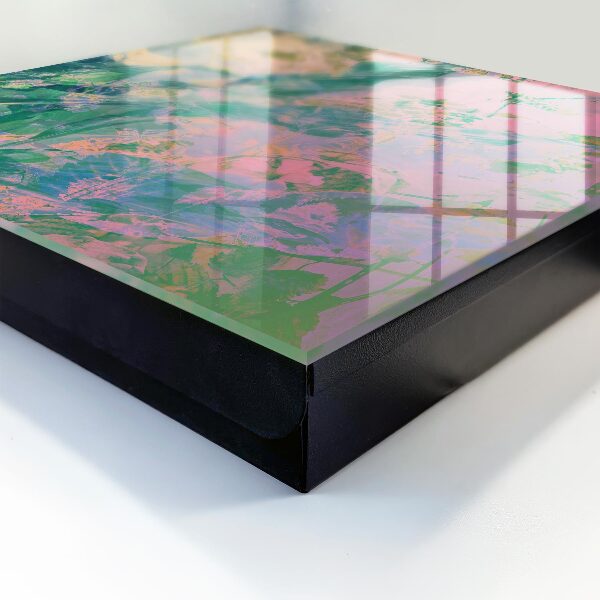 Caja para llaves con diseño de abstracción de plantas