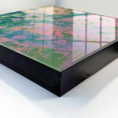 Caja para llaves con diseño de abstracción de plantas