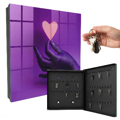 Caja para llaves modelo amor púrpura