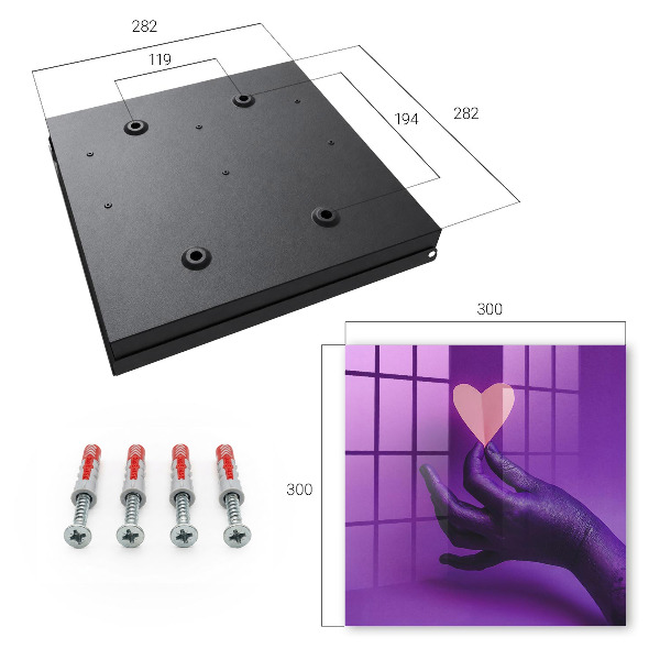 Caja para llaves modelo amor púrpura