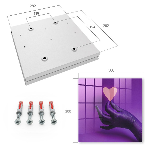 Caja para llaves modelo amor púrpura