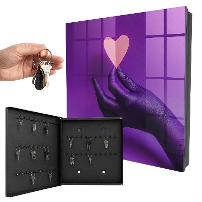 Caja para llaves modelo amor púrpura