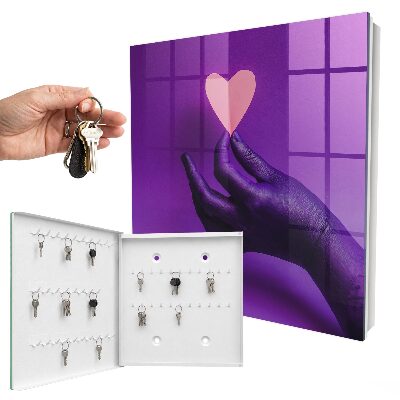 Caja para llaves modelo amor púrpura