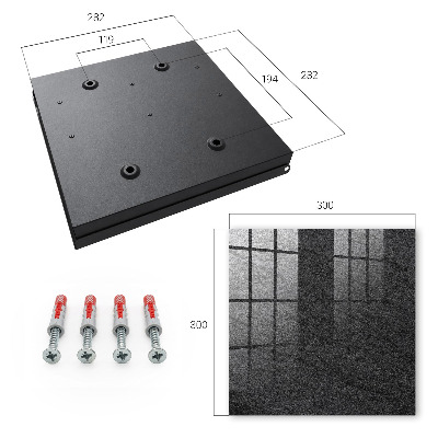 Caja para llaves en piedra gris