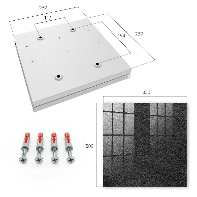 Caja para llaves en piedra gris