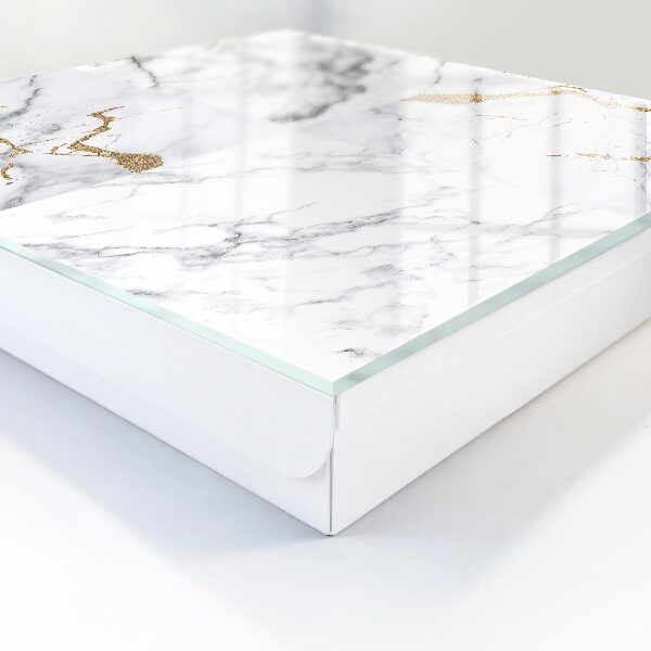 Caja para llaves con diseño de patrón de mármol