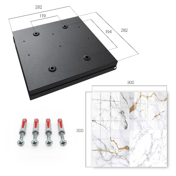 Caja para llaves con diseño de patrón de mármol