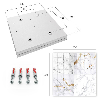 Caja para llaves con diseño de patrón de mármol