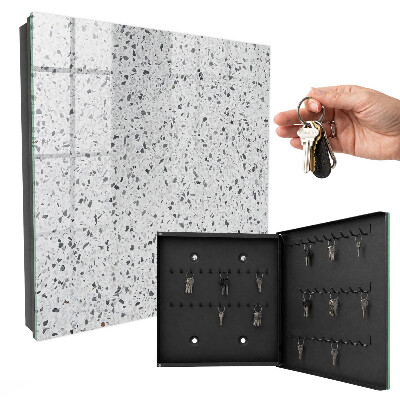 Caja para llaves con diseño estilo terrazo