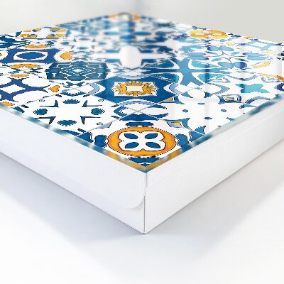 Armario para llaves con diseño de patrones geométricos