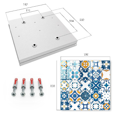 Armario para llaves con diseño de patrones geométricos