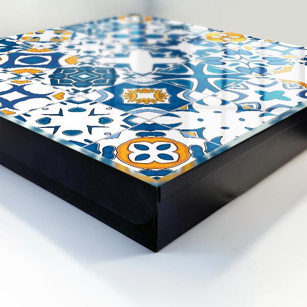 Armario para llaves con diseño de patrones geométricos