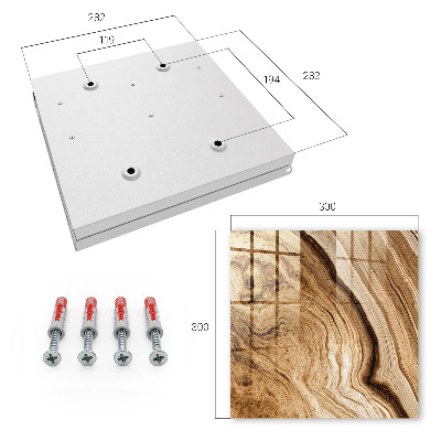 Armario para llaves de madera con diseño de ondas