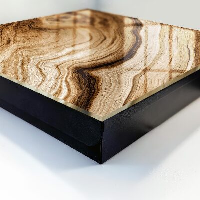 Armario para llaves de madera con diseño de ondas