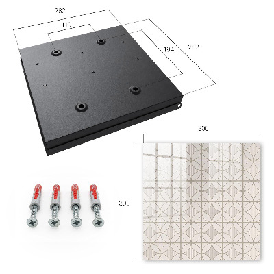 Caja para llaves con diseño de geometría elegante