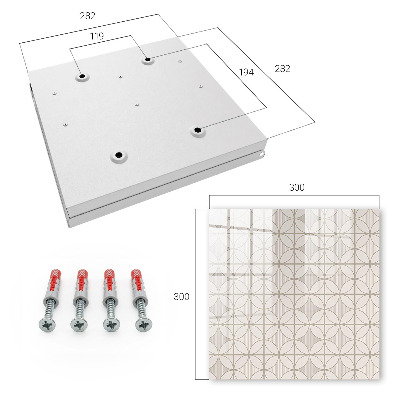 Caja para llaves con diseño de geometría elegante