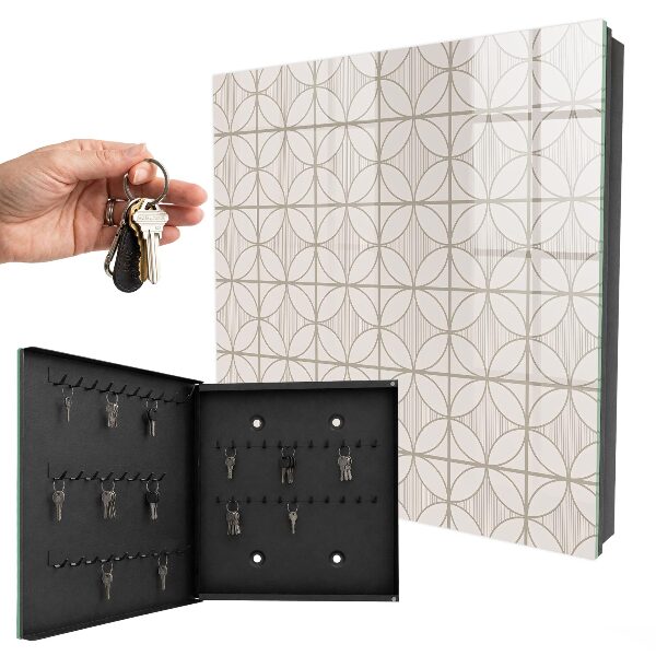 Caja para llaves con diseño de geometría elegante