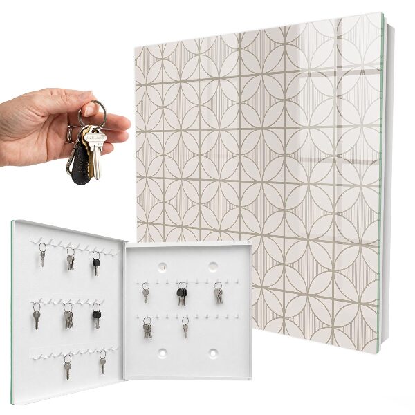 Caja para llaves con diseño de geometría elegante