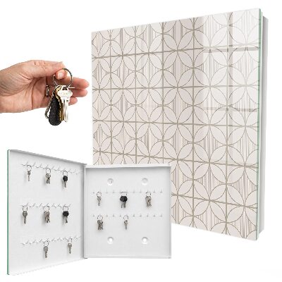 Caja para llaves con diseño de geometría elegante