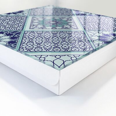 Caja para llaves con diseño de patrón geométrico