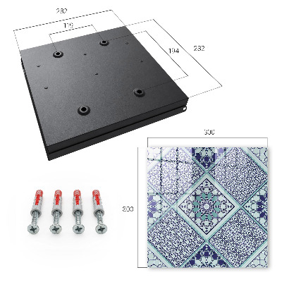 Caja para llaves con diseño de patrón geométrico