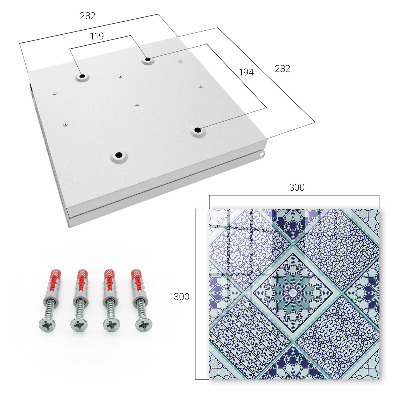 Caja para llaves con diseño de patrón geométrico
