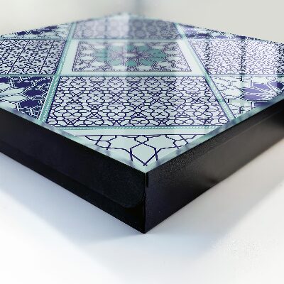 Caja para llaves con diseño de patrón geométrico