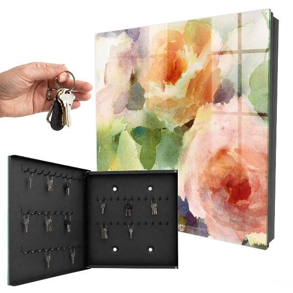 Armario para llaves con diseño de motivo floral